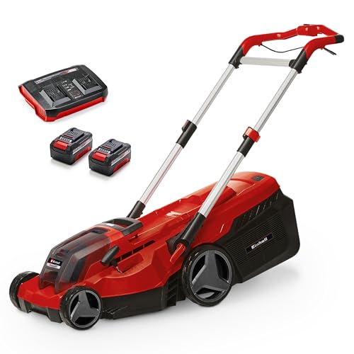 Einhell RASARRO 36/38 Akku-Rasenmäher mit 2 Akkus und Twincharger
