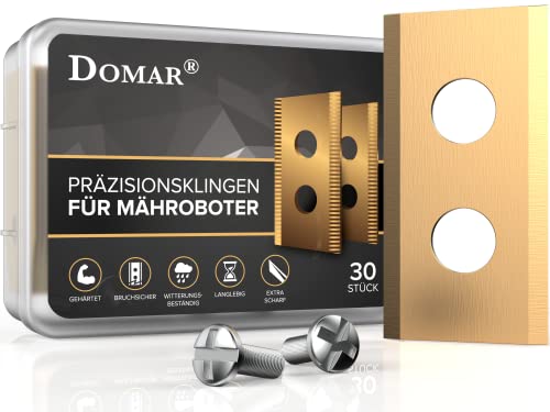 Domar Mähroboter Messer 30er Set für Worx Landroid und Landxcape