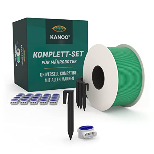 kanoo Installationsset für Mähroboter 50m Kabel + 100 Erdnägel + 20 Kabelverbinder